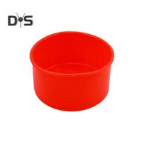 Daugkartinio naudojimo silikoninė torto forma Nelipni Naudinga lygių kraštų torto forma 4Inch raudona
