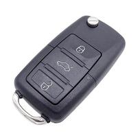 3 mygtukais sulankstomas nuotolinio valdymo pultas, skirtas VW Volkswagen Golf Polo T5 Passat Skoda Beetle automobilio rakto galvutei gray