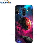 Silikoninis dėklas, skirtas Samsung Galaxy A6 Case Dual Sim Sm A600 A600f, skirtas Samsung A6 Plus A605 A605f apsauginis apvalkalas Samsung A6 Plus 2018