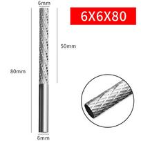 Sidabrinė sukamoji dildė Patvari sukamoji dildė šlifavimo galvutė 6×8×80mm L