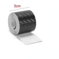3D anglies pluošto lipdukas juoda vinilo plėvelė, pasidaryk pats, automobilio apdailai, matinė anglies pluošto juosta, atspari vandeniui 3cm*3m juoda