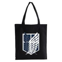 Attack on Titan Titan Attack Shingeki No Kyojin canvas bag mochilas school anime designer Shoulder bag women Shopper bag Bolsas 24*26cm