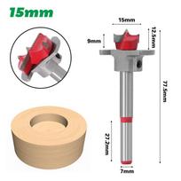 1/5 vnt. Skersmuo 15,20,25,30,35 mm Reguliuojami karbido grąžtai Vyrių skylių atidarytuvas Gręžimo antgalis su antgaliais gręžimo įrankis Medienos apdirbimo pjaustytuvas 15mm raudona