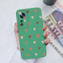 Skirta Xiaomi 10 11 12 13 Lite 10T 11T 12T 12S Ultra 11X Pro Dėklai Fashion Love Heart Camera Protection Square Skystas silikonas, skirtas Xiaomi buferiui Xiaomi Mi 11 Lite