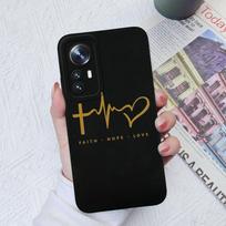 Skirta Xiaomi 10 11 12 13 Lite 10T 11T 12T 12S Ultra 11X Pro Dėklai Fashion Love Heart Camera Protection Square Skystas silikonas, skirtas Xiaomi buferiui Xiaomi Mi 11X