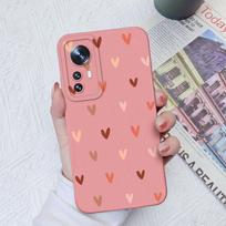 Skirta Xiaomi 10 11 12 13 Lite 10T 11T 12T 12S Ultra 11X Pro Dėklai Fashion Love Heart Camera Protection Square Skystas silikonas, skirtas Xiaomi buferiui Xiaomi 12S Pro