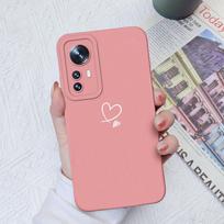Skirta Xiaomi 10 11 12 13 Lite 10T 11T 12T 12S Ultra 11X Pro Dėklai Fashion Love Heart Camera Protection Square Skystas silikonas, skirtas Xiaomi buferiui Xiaomi 12X