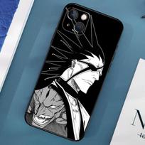 Kenpachi Zaraki Bleach telefono dėklas iPhone 14 Pro Max 11 13 12 Mini X XR XS Max SE 2020 7 8 Plus dangtelis Capa iPhone 6 6s