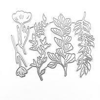 Lapai, gėlės, metaliniai pjovimo štampai. Craft Die Cut Reljefinė kortelė Padarykite trafaretą 1PC