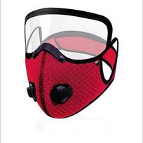 PM2.5 Anti-lašelių dviračių kaukė aktyvuotos anglies kvėpavimo vožtuvas Unisex apsaugos nuo taršos
