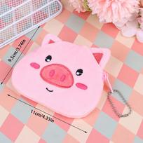 Animacinių filmų pliušinė gyvūnų piniginė Miela Panda Piggy Bear Vištienos Pinigų Keitimo Maišelis Mažas Piniginės Maišelis Dovanoms Vaikams