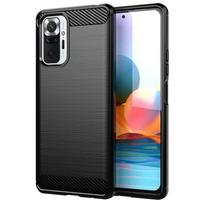 Xiaomi Redmi Note 10 Pro dėklas Redmi 10 9 9T Note 10S 10 5G dangtelis smūgiams atsparus buferis TPU silikoninis telefono dėklas Redmi Note 10 Pro Redmi Note 10 juoda