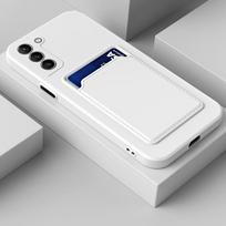 Dėklas, skirtas Samsung Galaxy A05 A05S A15 4G 5G A25 A35 A55 kvadratinių kortelių lizdo laikiklis Minkštas telefono dangtelis, skirtas minkštam silicio coque Samsung Galaxy A55 balta