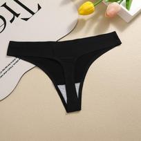 FINETOO Women Seamless Thong Maillard Color Sexy G-String Female Multi Color Ice Silk No Trace Underwear High Cut Soft Panties S juoda
