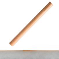 Tešlos kočėlas, buitinis koldūnų įvynioklis, kočėlas Tešlos pagaliukai Kepimo įrankiai 16cm beige