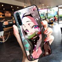 Mergaitė Anime Demonų žudikas Animacija Telefono dėklas Redmi Note 10 11 11S 11E 7 8 8T 9 9S 9T Pro Plus 4G 5G Juodas Minkštas Dėklas Viršelis Redmi Note 7