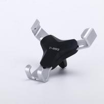 Syrinx Gravity Bracket Oro Vent Mount Automobilio laikiklis Mobiliojo telefono stovas sidabras