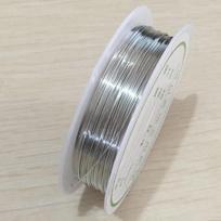 Namų vakarėlio reikmenys papuošalai 1 ritinys DIY papuošalų rankų darbo furnitūra madinga karoliukais varinė viela 0.4mm sidabras