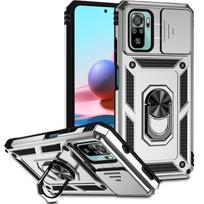 Skirta Xiaomi Poco M5S dėklas Metalinis žiedo laikiklis Slankiojančio objektyvo apsauginis dėklas Skirta Poko Pocco Poxo Little M5S M 5S 5 S PocoM5S 4G galinis dangtelis For Poco M5S žalia