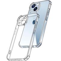 Skaidrus dėklas Apple iPhone 14 13 Mini 13 Pro Max telefonui, storas smūgiams atsparus minkšto silikono telefono dangtelis iPhone 14 Pro Max 13Pro 14 Plus For iPhone 13 skaidri