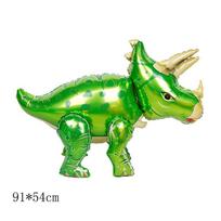 Dideli 4D vaikščiojantys dinozaurų folijos balionai Juros periodo pasaulio gyvūnų balionai, vaikų gimtadienio dekoracijos A