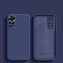Prabangus originalus skysto silikono minkštas dangtelis skirtas XiaoMi RedMi Note 11 Pro 5G 11s 10 note 13 pro 5G redmi note 12 Global telefono dėklas Redmi note 9 pro mėlyna