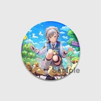 32/44/58mm Project SEKAI Anime Hinomori Shiho Leo/Need Ženklelis Apvalus skardinis Sagė Drabužiams Maišui Kepurei Aksesuarai Emalio Smeigtukai Gerbėjams Dovanos 32mm(1.26inch)