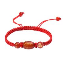 Adjustable Traditional Chinese Dragon Red Hand Rope Accessories Hand Chinese Bracelet String Br Y6B1 Red-1pcs