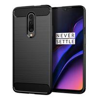 Anglies pluošto dėklas Oneplus 7pro 1+7 Pro smūgiams atsparus silikoninis dėklas visiška apsauga One Plus 7Pro telefono galinio dangtelio Fundas Oneplus 7 Pro juoda