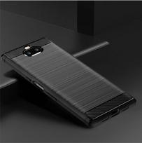 Sony Xperia 10 Plus xperia10+ minkštas silikoninis dėklas Prabangus matinis galinis dangtelis, skirtas Sony 10plus xperia10plus smūgiams atspariems telefono dėkliams For Xperia10 Plus juoda