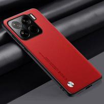 Paprastas PU odinis dėklas, skirtas Xiaomi 15 Pro 14T Pro 14T 14 Ultra 13T 13 12T 12 12S 11T Pro 11 Lite Matte, atsparus smūgiams minkšto rėmo galinis dangtelis For Xiaomi 15 Pro raudona