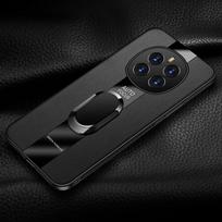 Prabangus Plexiglass Odinis Telefono Dėklas Honor Magic 7 Pro Magnetinis Žiedo Laikiklis Smūgiams Atsparus Viršelis Magic7 7Pro 6 Lite 5 5G For Honor Magic 7Pro juoda