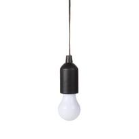 Namų sodo dekoras Nešiojama LED lemputė su traukimo virvele Veikianti baterijomis Kabinamas naktinis šviestuvas su traukimo virvele Lauko stovyklavietės palapinės šviesa Black Warmwhite black