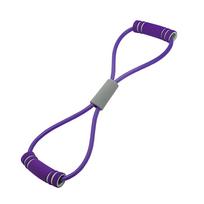 8 formos pasipriešinimo juosta, mankštos juosta, PVC universali elastinė juosta rankoms, pečiams, kojoms tempimui