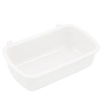 Plastikinis žiurkėno maitinimo dubuo naminių gyvūnėlių ėdalo vandens šėrimo puodelis su kabliukais naminių gyvūnėlių narvelio puodelio laikiklis šinšilos zuikio šeškui balta