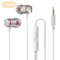 9D HIFI Gilaus Boso Ausinės 3.5MM AUX/Type-C Skaitmeninis Lustas 7.1 Erdvinis Stereo Laidinė Laisvų Rankų Įranga Su Mikrofonu Ausinė Samsung Android 3.5MM AUX balta