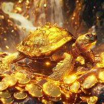 1 Pc Gold Turtle DIY Diamond Painting Cross Stitch Kit Mosaic Art Diamond Embroidery Home Decoration Full Round 20x20CM