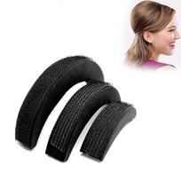 3PcsSet Hair Pads Hair Volume Increase Puff Hair Bun Maker Foam Sponge Bump Up Insert Base Hair black