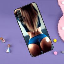Seksualios merginos užpakaliuko dėklas Huawei Nova 11i 3i 7i 5T 11 9 10 SE Y60 Y61 Y70 Y90 Y91 P20 P40 Lite P30 Pro viršeliui Huawei Nova 7i brown
