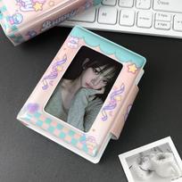 3 colių mini kortelių albumas PVC atvirukų knyga mielas fotokortelių segtuvas 8