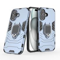 Shockproof Armor Magnetic Holder Ring Case For iphone 16 15 14 13 12 11 Pro Max Plus Mini X XR XS Max 7 8 SE Lens Protect Cover For iPhone 16 Pro Max tamsiai mėlyna