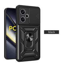 Shockproof Armor Magnetic Case For Poco F6 F5 F4 GT F3 X5 Pro X4 GT X3 NFC Coque For Poco M5S M4 M3 Pro C40 Holder Phone Cover For Poco F6 Pro juoda