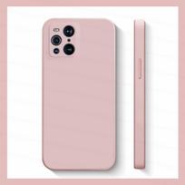 Oppo Find X3 Pro dėklas Oppo Find X3 X5 X6 Pro X3 X5 Lite dangtelis Originalus TPU skystas silikonas Atsparus smūgiams Apsauginis telefono dėklas Find X3 rožinė