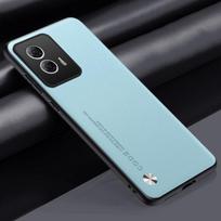 Prabangus PU odinis dėklas, skirtas Motorola Edge 50 Fusion galinio dangtelio silikono apsauginis telefono dėklas, skirtas Motorola Moto Edge 50 Fusion 5G Moto Edge 50 Fusion dangaus mėlyna spalva