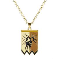 Žaidimo ugnies emblema, liūtas, erelis, elnias, pakabukas, karoliai, vyriški papuošalai ir aksesuarai