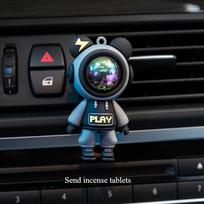 Astronautų dizaino automobilio oro gaiviklis, automobilio mados aromaterapinis segtukas, automobilio interjero apdailos segtukas, laimingo Eid al-Fitr black