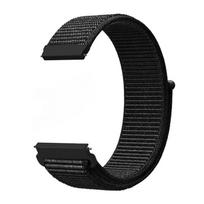20/22 mm pintas nailono kilpos dirželis, skirtas „Garmin Approach S50“ / „Garmin Vivoactive 6/5“ / „D2 Air X10“ / „Bounce“ laikrodžiui Vivoactive 6 juoda