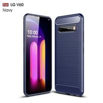 Dėklas LG V60 ThinQ 5G Dėklas LG V60 ThinQ 5G Apsaugotas nuo smūgių Šarvuotas dėklas Silikoninis telefono rėmelis LG V60 ThinQ 5G For LG V60 ThinQ mėlyna