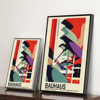 Vidurio amžiaus Bauhaus Lipdukas Meno Plakatas Baltas Popierius Spaudiniai Plakatai Meno Kūrinys Estetiškas Menas Sieninė Tapyba 21cm×30cm NoFrame