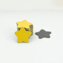 20 vnt Star Magnetic Blackboard Lipdukai Šaldytuvo Magnetas Vaikų Lenktynių Magnetas geltona